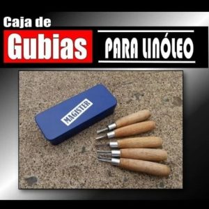 Gubias sencillas para linóleo y gomas